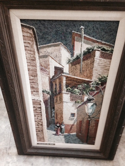 Jack Dudley " Vintage European Village"20 1/2" x 32 1/2