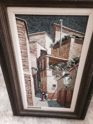 Jack Dudley " Vintage European Village"20 1/2" x 32 1/2