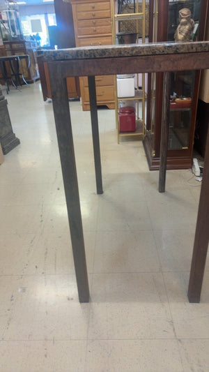 Iron Console Table with Granite Stone Top – 35” x 37”