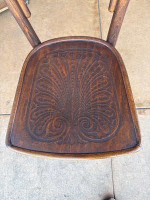 Thonet Bent Bamboo Bistro Chair