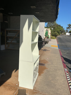 White 2 Drawer with Shelving
