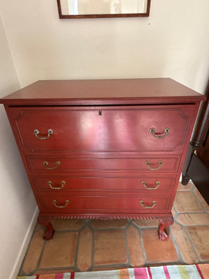 Red Laquered Butler's Pantry