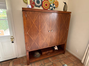 Inlaid Walnut Media Cabinnet