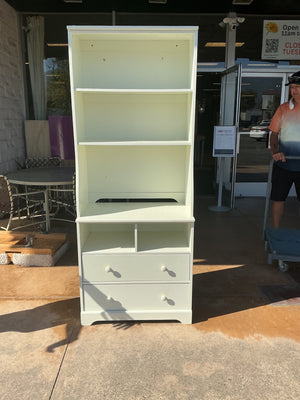 White 2 Drawer with Shelving
