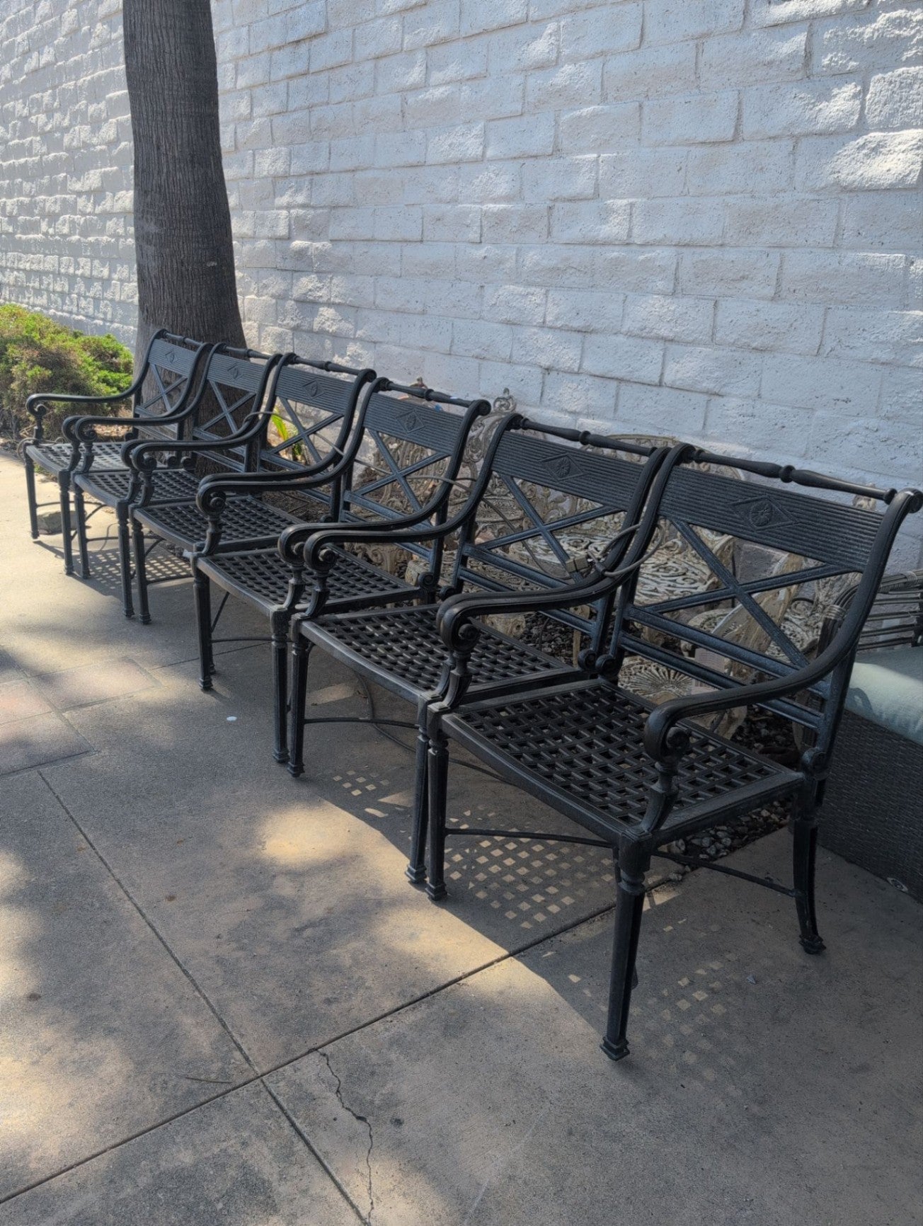 Frontgate Iron Outdoor Dining Chairs (Set of 6)
