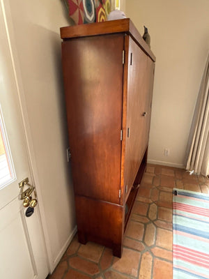 Inlaid Walnut Media Cabinnet