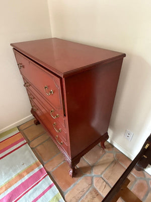 Red Laquered Butler's Pantry