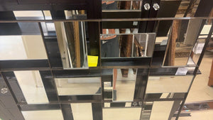 Modern Multi Faceted Mirror (9" x 59")