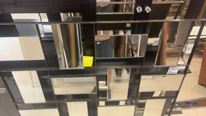 Modern Multi Faceted Mirror (9" x 59")