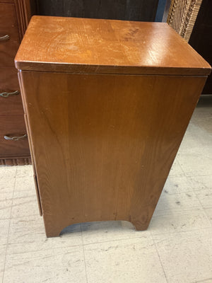 Wood 3 Drawer Nightstand