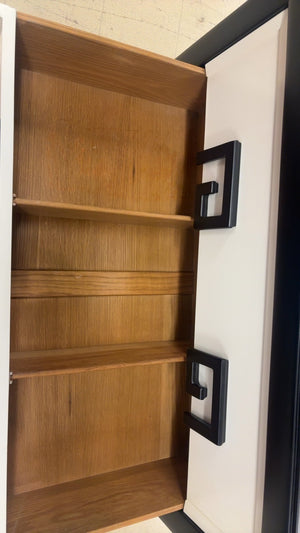 Pair of 1940s Kittinger “Mandarin” Greek Key Two-Drawer Nightstands – 34”W x 39”