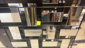 Modern Multi Faceted Mirror (9" x 59")