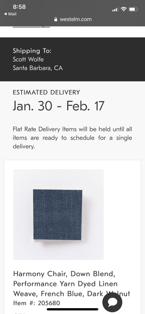 West Elm Harmony Chair-and-a-Half  (Seat Height 19") EACH
