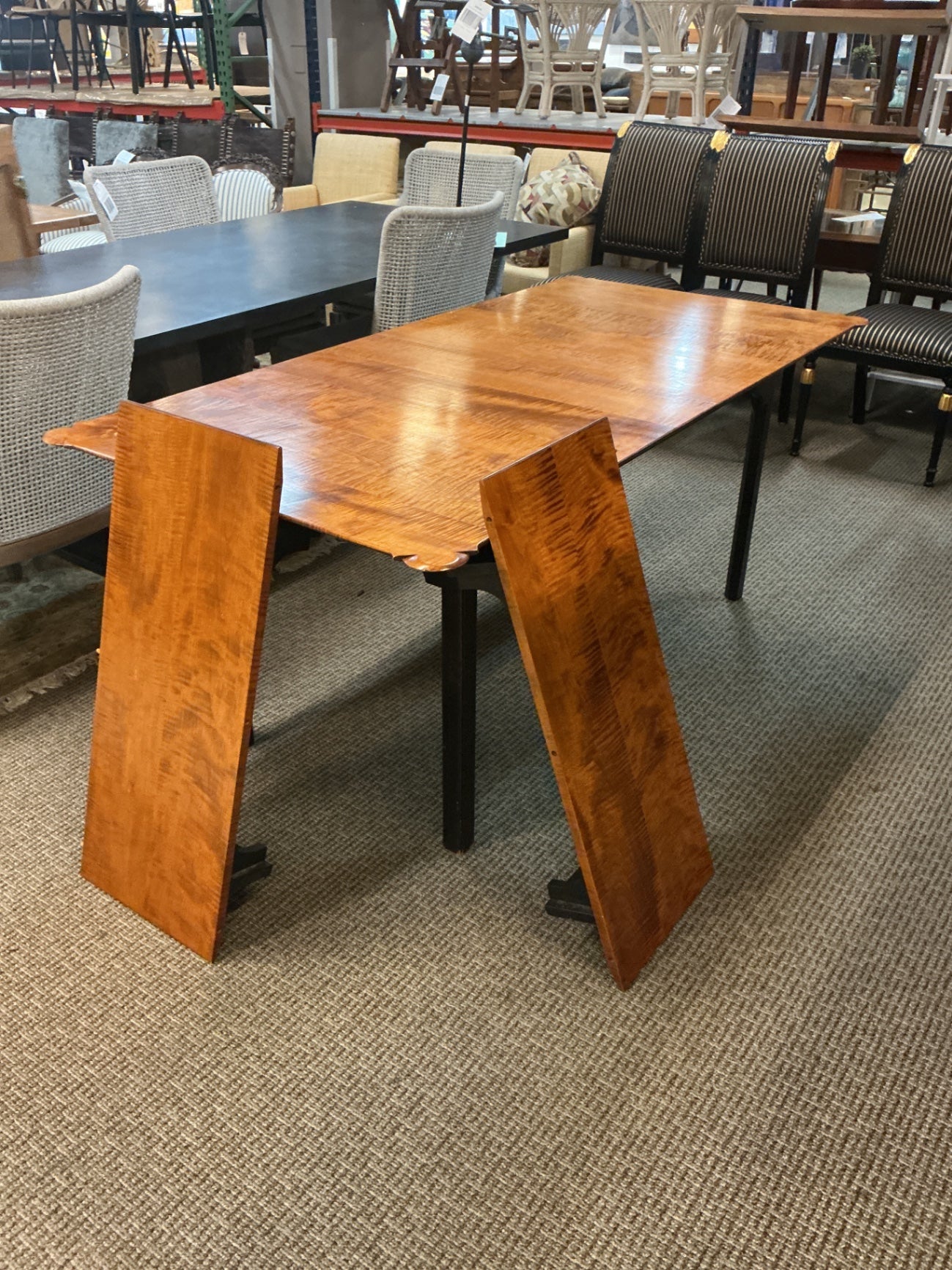 D R Dimes Tiger Maple Dining Table 35x72x30 