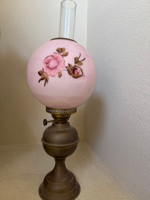 Antique Oil Lamp, 2 ft x 8 in