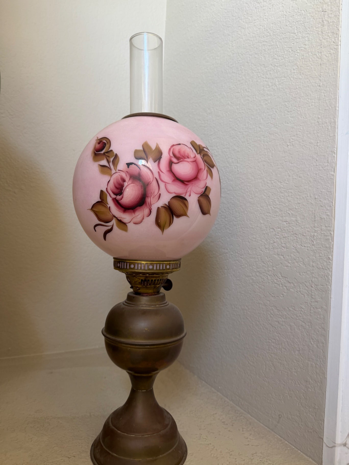 Antique Oil Lamp, 2 ft x 8 in
