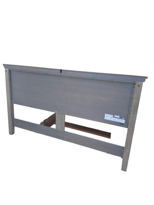 Williams Sonoma Farmhouse King Bed in Gray Wash (No Bedding)