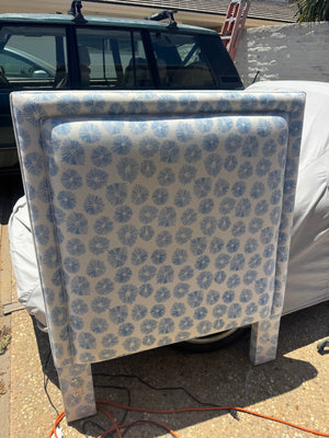 Matching Twin Headboards with Custom Schumacher Fabric,  (each)42” x 52”
