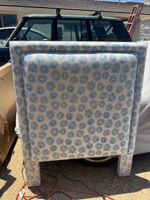 Matching Twin Headboards with Custom Schumacher Fabric,  (each)42” x 52”