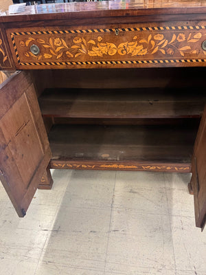 Italian Sorrento Style Marquetry Inlaid Sideboard 37 X 39 X 18