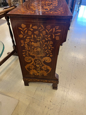 Italian Sorrento Style Marquetry Inlaid Sideboard 37 X 39 X 18