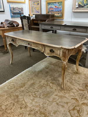 French Country Distressed Writing Desk 86x29x30
