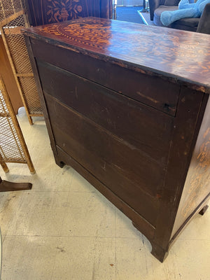 Italian Sorrento Style Marquetry Inlaid Sideboard 37 X 39 X 18
