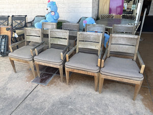 Set of Eight David Sutherland Teak Dining Chairs for Restoration Hardware