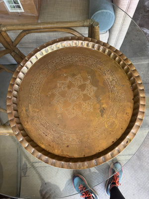 Brass Tray 24 1/4 “ round