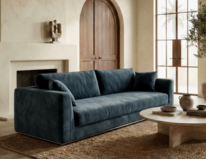 Living Spaces Nestle Queen Sleeper Sofa 98"W x 49"D x 37"H