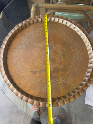 Brass Tray 24 1/4 “ round