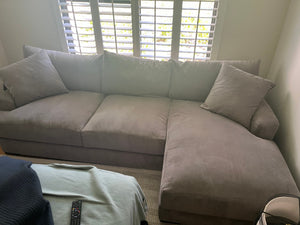 Jonathan Louis Sectional Sofa With  Chaise 9 ft x 6 ft