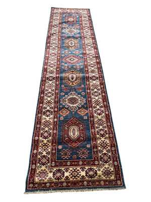 Wool on Cotton Turkish Rug, 33 1/4" x 10' 3"