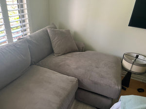 Jonathan Louis Sectional Sofa With  Chaise 9 ft x 6 ft