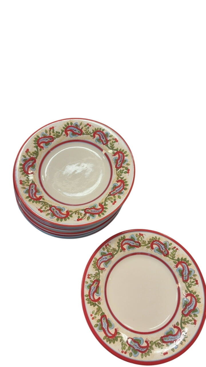 Pottery Barn Sausalito Paisley Dinner Plates – Set of 10