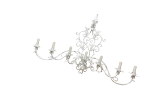 Vintage White 7 Light Wall Sconce