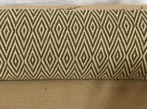 Brown & Tan Woven Diamond Pattern Upholstery Fabric