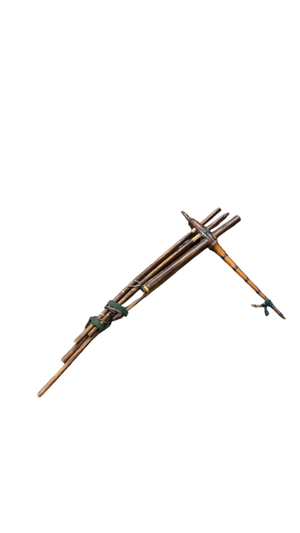 Vintage Handcrafted Tribal Multi-Tube Bamboo Flute "Khen / M_khèn / Gaeng"