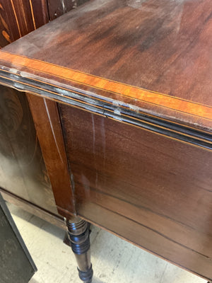 1940's  Sideboard With Serpentine Satinwood Inlay,  36.5" H x 60" w x 23"D