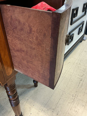 1940's  Sideboard With Serpentine Satinwood Inlay,  36.5" H x 60" w x 23"D
