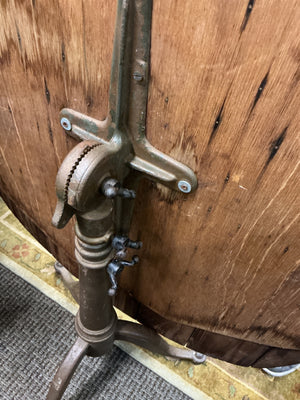 19th-century French country walnut tilt-top 44.5x32