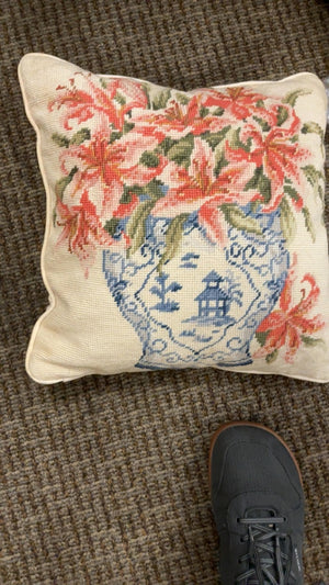 Needlepoint Accent Pillow
