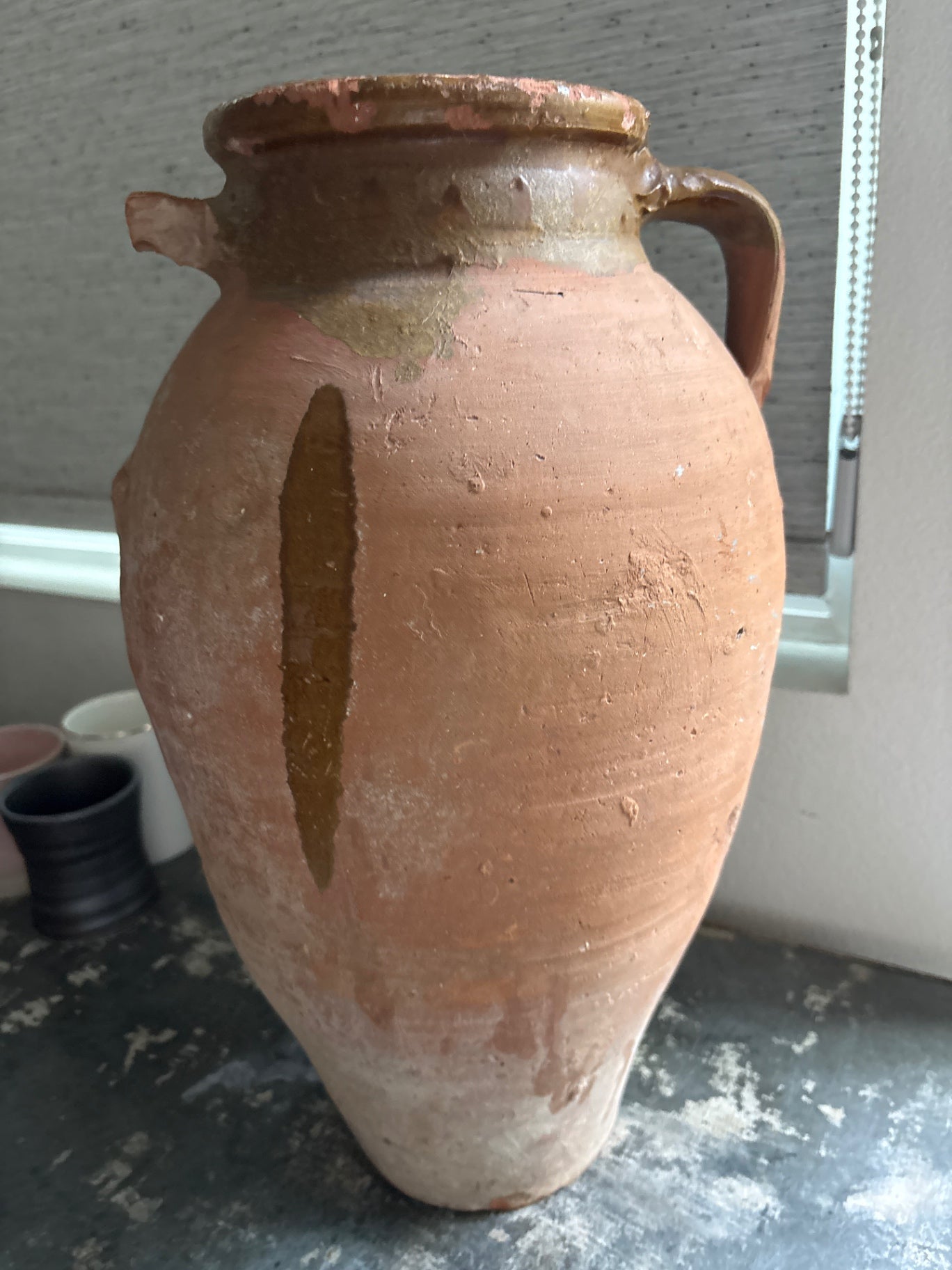 Terracotta pottery 17”x10” As-is