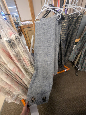 UGG Grayish Blue & White Curtain Panel 127cmx213cm 50"x84" Each