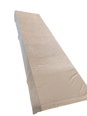 Velvet Champagne Curtains PAIR L104" x W52"