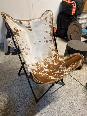 Cowhide Butterfly Chair 36”x25”