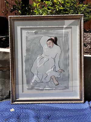 RC Gorman “Nicole” Serigraph (96/200) Framed Wall Art, 32 x 38 in