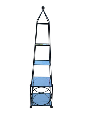 Wrought Iron Etagère/Display Tower 70 x16 x 16