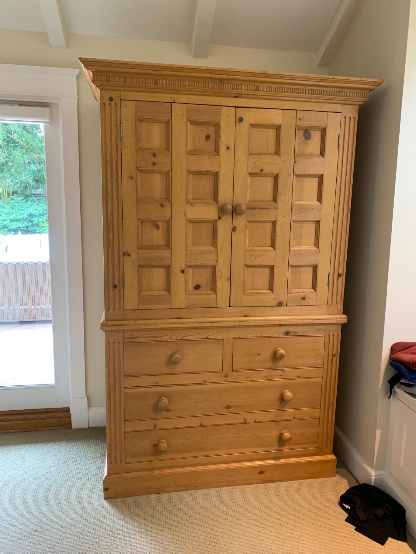 J P Milligan Solid Pine Cabinet 82x28x54