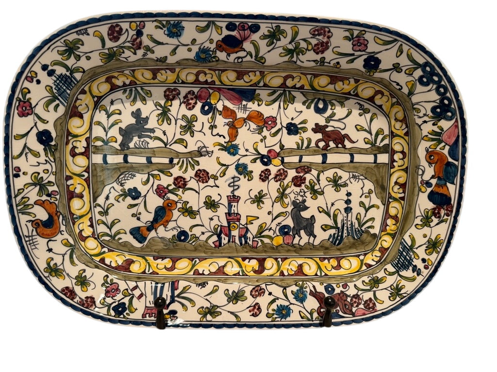 Williams Sonoma Nazari Porcelain Tray, 23.5 in x 15.5 in x 2.5 in